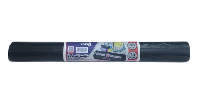 Low Density Black Trash Bag 55Gallon	